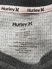 Hurley Women’s Gray Fleece 2-Piece Set Long Sleeve Crew & Drawstring Pants L/G