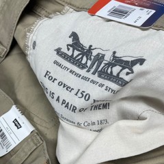 Levis 541 Athletic Taper Mens 44×32 Khaki Tan All Seasons Tech Stretch Pants NEW