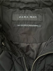 Zara Man Black Quilted Lightweight Jacket Size L