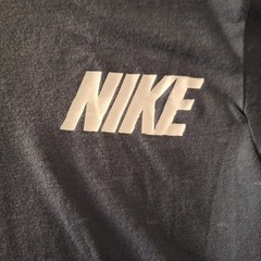 The Nike Tee Shirt Blue Dr-Fit All Over Logo Print Work Size Small