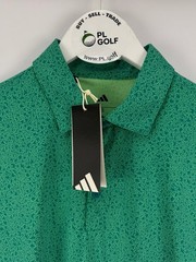 Adidas Men’s Ultimate365 Mini Bunker Golf Polo Size Large Green/32786