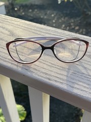 Spec Espace brown tan pink titanium cat eye ES2171 frame 50×20 New