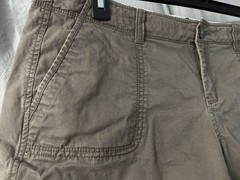 Old Navy Favorite Khakis Perfect 3.5in Shorts Womens 14 Brown Chino Low Rise