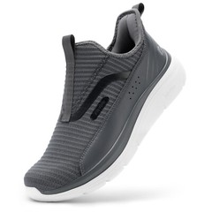 FitVille Men’s Extra Wide Slip On Walking Shoes Arch Support Sneakers