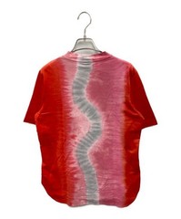 Mame Kurogouchi Tie-Dye Cotton T-Shirt Red Women’s Medium Unique Design