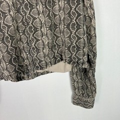 Blank NYC Soft Snakeskin Cropped Jacket Lightweight Size Medium M D2249