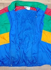 Vintage 80’s 90’s Nike Windbreaker Jacket, Color Block Full Zip XXL