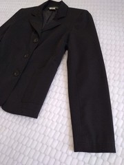 Black Blazer Suit Jacket Front Pockets Lined Classic Blazer Harve Benard S M