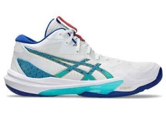 ASICS SKY ELITE FF MT 3 1051A094 960 White Asics Blue Volleyball Shoes