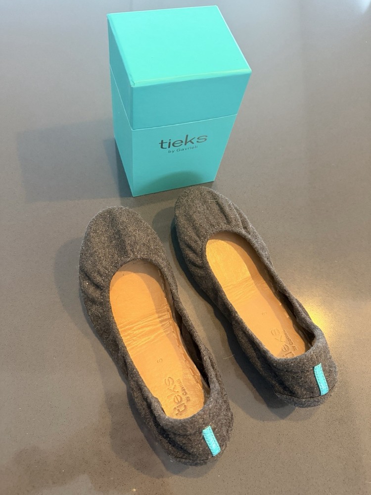 Tieks by Gavrieli Size 6 Vegan Wool Greystone Ballet Flat Women’s shoes