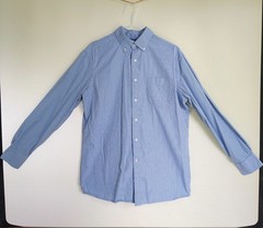 CREMIEUX 38 Striped Button Down Mens LS Shirt