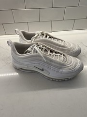 Nike Air Max 97 Triple White Men’s Size US 12 Pre Owned 921826-101 Men’s Sneaker