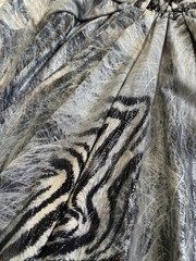 Shimmery Styled Zebra Print Tank Top/Dress Women’s Size Large ￼