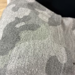 JANE AND DELANCEY Women’s Gray Camo Print Scoop Neck Long Sleeve Tee Size 1X