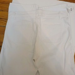 LOFT Modern Boot Jeans In Optic White NWT Nautical Coastal Preppy Chic