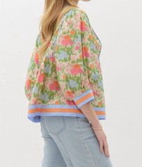 Entro Aurora Floral Top Size L