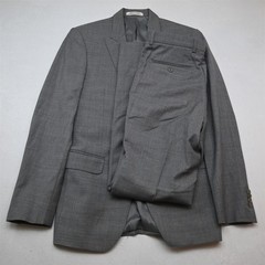 Joseph Abboud 38L 30×34 Gray Reda Super 110s Wool Slim Mens Jacket Pants Suit