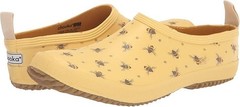 Chooka Women’s Buzzing Market Mule Waterproof Garden Clog Slip On Yellow Bees
