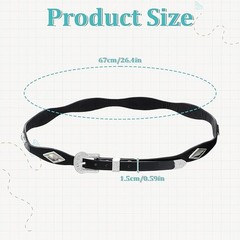 Thinp Cowboy Hat Bands for Men Women,26 Inch Western Hat Band with Buckle Adjust