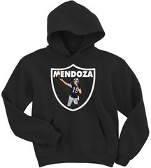 Fernando Mendoza Raiders Logo Hoodie Hooded Sweatshirt T-Shirt Youth Medium