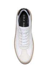 Cole Haan GrandPrø FlowerFlex Men’s Leather Low Top Lace-Up Sneakers White/Black