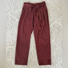 Athleta skyline pants in orange/brown size 8