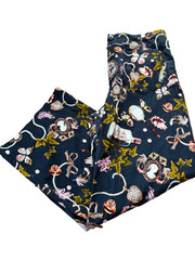 Anthropologie Maeve Colette Pants Women’s 30 Cropped Wide Leg Novelty Print