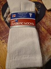 3 Pairs Men’s Circulatory Diabetic Crew Socks Size 10-13
