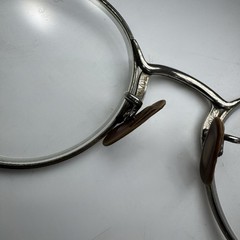 Vintage American Optical Ful-Vue USA White 12K GF Cable Glasses 23mm Bridge