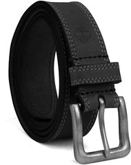 Timberland Men’s Black Casual Belt – 1.37 Inch Wide Genuine Leather