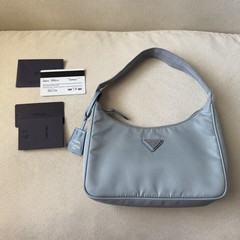 Prada Tessuto Re-Edition 2000 Blue Shoulder Bag