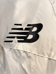 New Balance Men’s Hooded Full-Zip Windbreaker Jacket White 3X Big & Tall