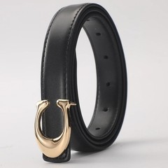New Soft C-type Smooth Buckle Belt Business Versatile Casual Belt Fashion Women’