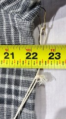 Purnell Santa Barbara Work Wear Mens Gray Plaid Long Sleeve Shirt M NWT