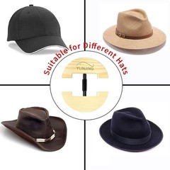 Hat Stretcher Wooden Adjustable Buckle One Size Fits All from 6-1/2 to 9-1/2, He