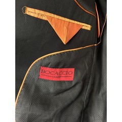 Bocaccio Uomo Blazer Mens 42R Black Paris Performance Stretch Sport Coat Jacket