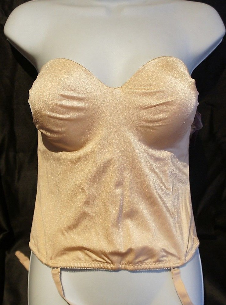 Dominique 8541 Longline Smooth Strapless Convertible Bustier Strap included Nude