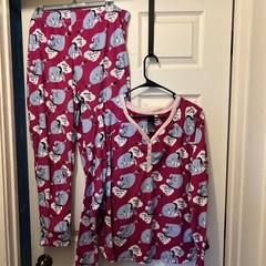 Disney Women’s 2 Piece Pajama Set Eeyore Weekend I Love You SIZE 3XL