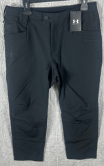 Under Armour Storm Men’s Size 38xL30 Black Alpha Flat-Front Pants $100 NWT