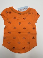Cat And Jack – Orange Cat Kids Size 12M Shirt – Oeko Tex 20-23 Ib 28-30.5 Inches