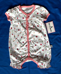 NWT Duck Duck Goose Baby Girls’ LADYBUG FLORAL Summer Romper 24 Months NEW