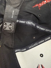 VTG West Coast Choppers Snapback Hat Black Iron Cross Jesse James Licensed Y2K