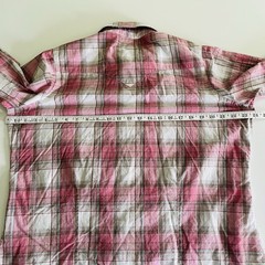 Wrangler Blues Women Size XL Pink Plaid Pearl Snap Long Sleeve Western Shirt Top
