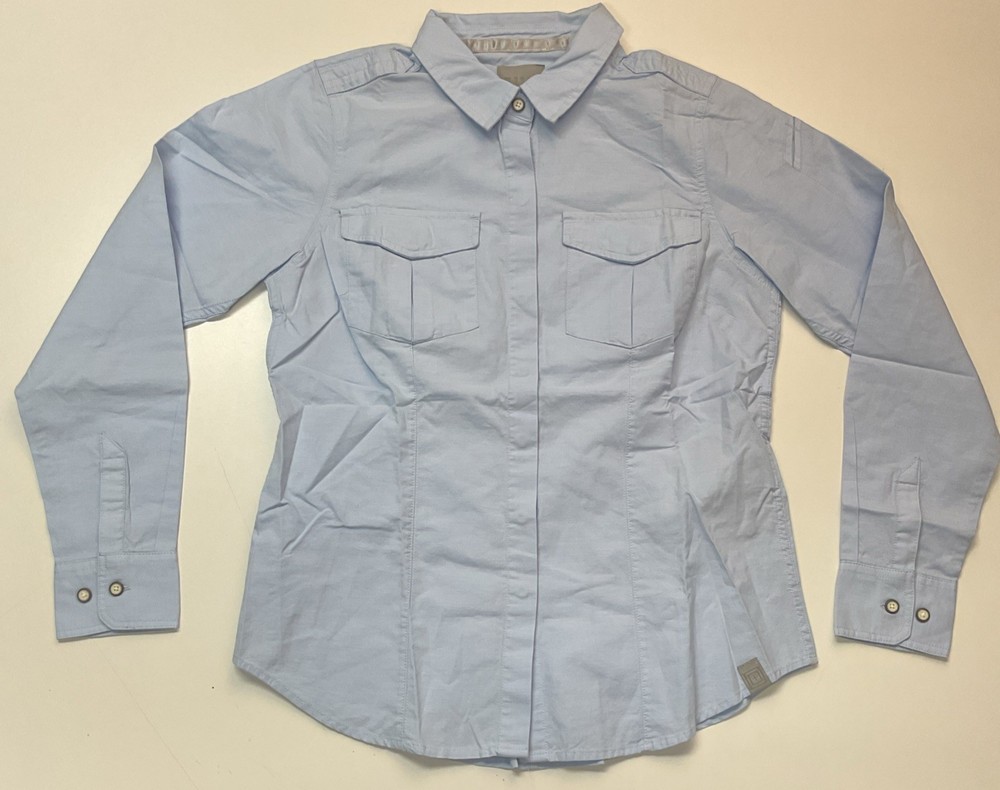 62386 5.11 Tactical Womens Athena Long Sleeve Shirt Small Color: Skyfall