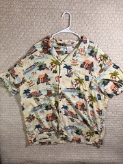 Walt Disney World Hawaiian Shirt Mens Large Disneyland SKU109