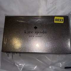 Kate Spade New York Glitter Slim Gold Glitter Cardholder Case Wallet Gold In Box