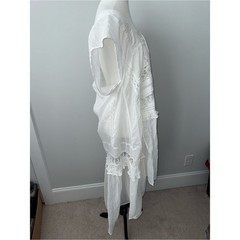 Free People Tied To You Maxi Tunic Optic White Women’s L NWT