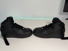 Nike Air Force 1 ’07 High Top Triple Black Men’s Athletic Sneakers 315121-032