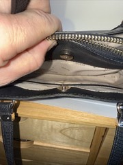 Guess Black Embossed Satchel Bag Real Nice Brand New Condition Pt3