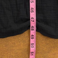 R. Vivimos Womens Large 12/14 Black Cotton Gauze Short Sleeve Maxi Dress NWT